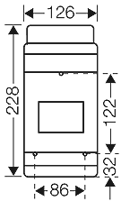 Hensel KV1504B - Automatenkast 4,5 modulen: 1 x 4,5 x 18mm IP54 - Image 2