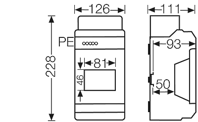 Hensel KV1504B - Automatenkast 4,5 modulen: 1 x 4,5 x 18mm IP54 - Image 3