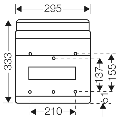 Hensel KV4112B - Automatenkast 12 modulen: 1 x 12 x 18mm IP54 - Image 2