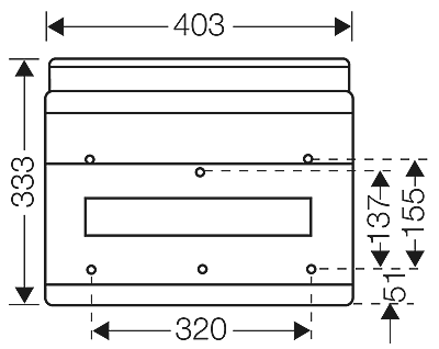 Hensel KV4118B - Automatenkast 18 modulen: 1 x 18 x 18mm IP54 - Image 2