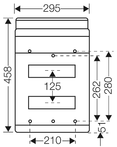 Hensel KV4224B - Automatenkast 24 modulen: 2 x 12x 18mm IP54 - Image 2
