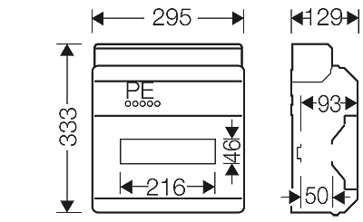 Hensel KV9112B - Automatenkast 12 modulen: 1 x 12 x 18mm IP65 - Image 2