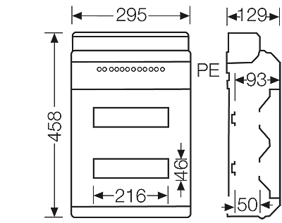Hensel KV9224B - Automatenkast 24 modulen 2 x 12 x 18mm IP65 - Image 2