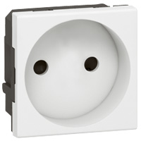 Mosaic ctdoos 2P 10/16A 250V 2 mod. Wit