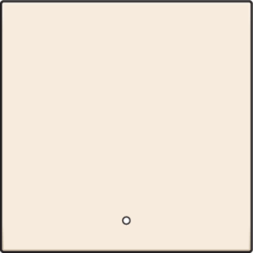 Niko 100-32002: Afwerkingsset met lens voor een enkelvoudige elektronische schakelaar of drukknop, cream - Image 2