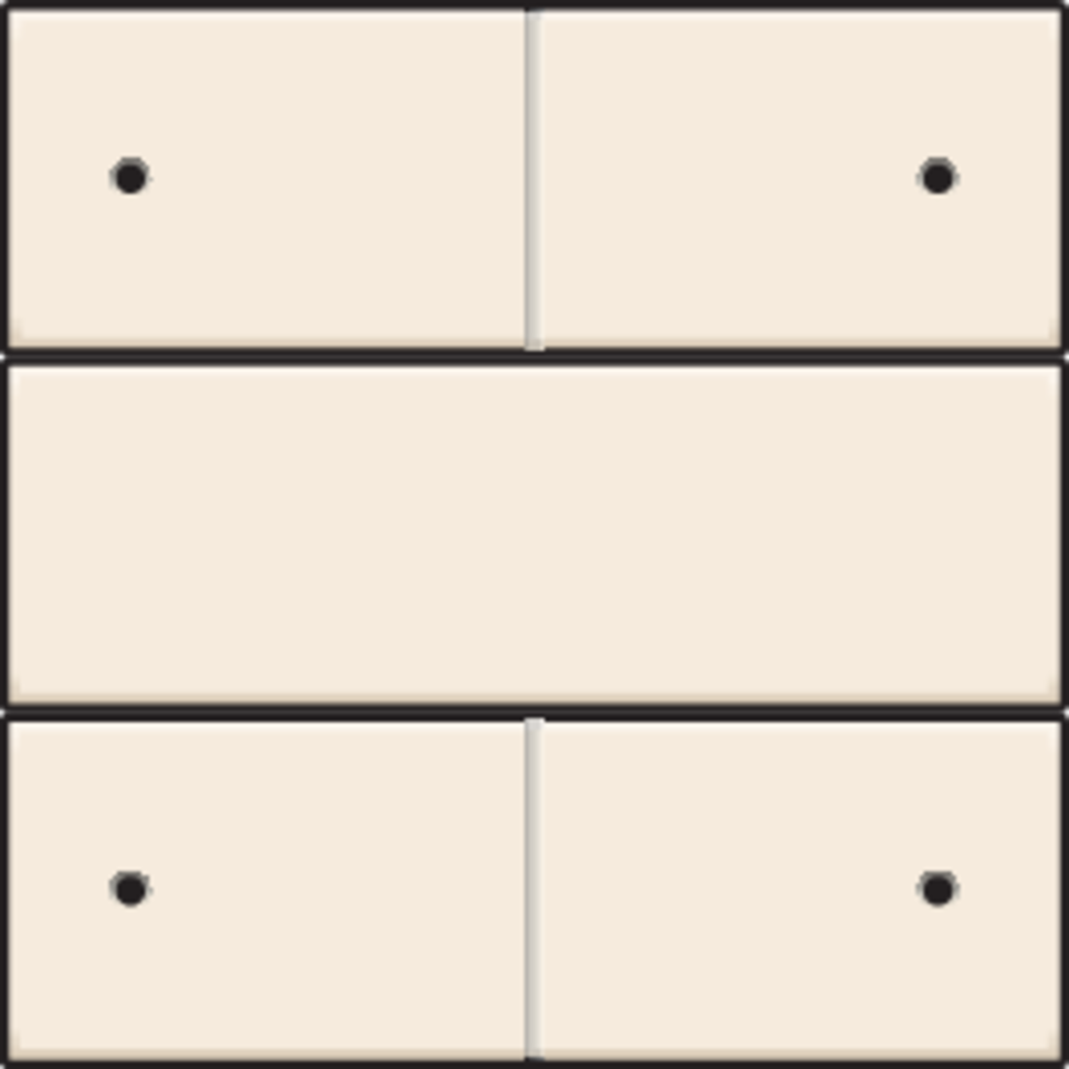 Niko 100-40150: Afwerkingsset voor 4-voudige potentiaalvrije drukknop 24 V met leds, cream - Image 2