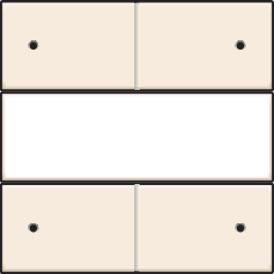 Niko 100-40350: Afwerkingsset voor 4-voudige potentiaalvrije drukknop 24 V met led en tekstveld, cream - Image 2