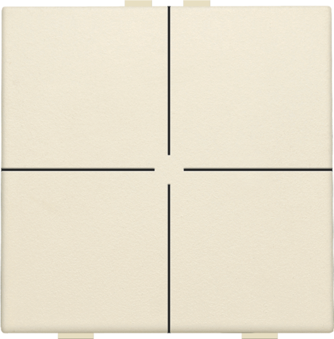 Viervoudige drukknop voor Niko Home Control, cream