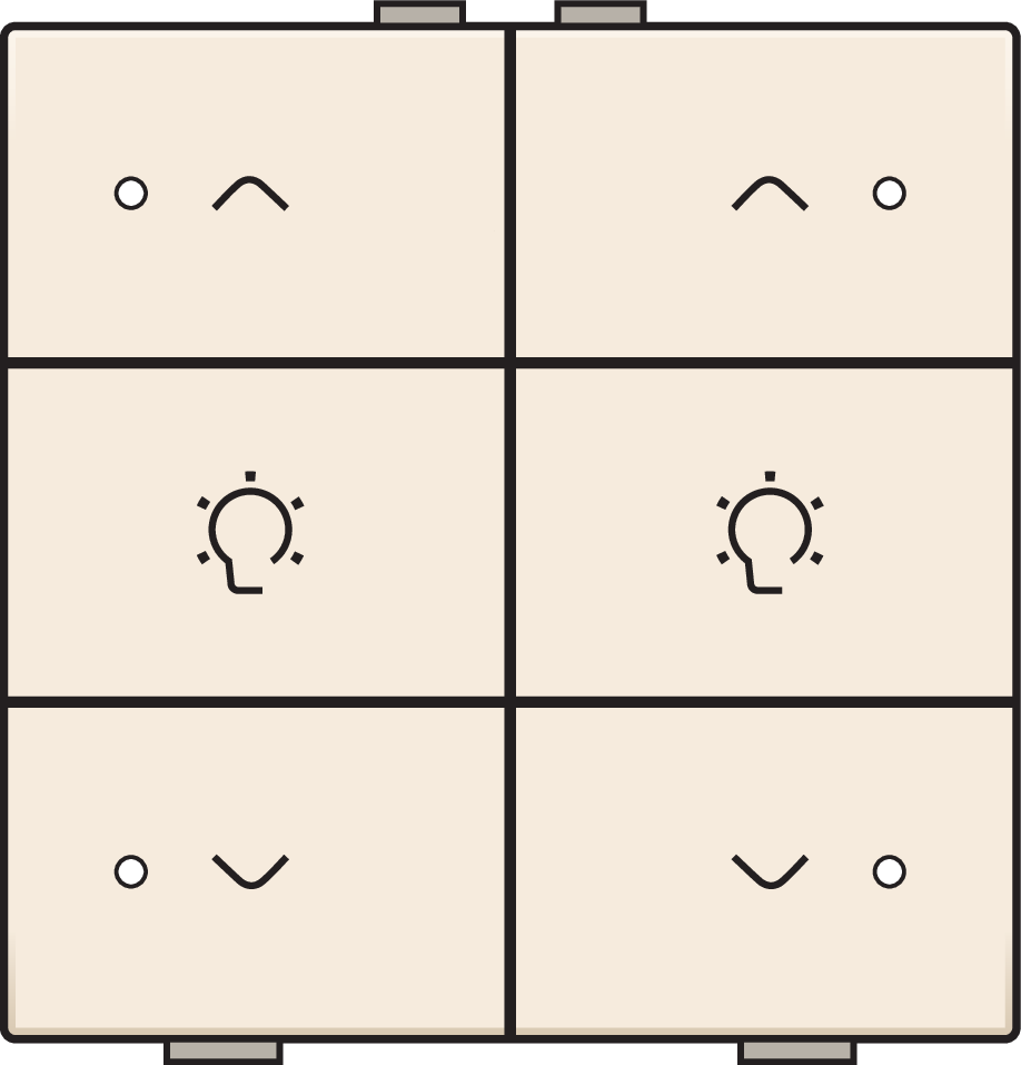 Niko 100-52046: Dubbele dimbediening met led voor Niko Home Control, cream - Image 2