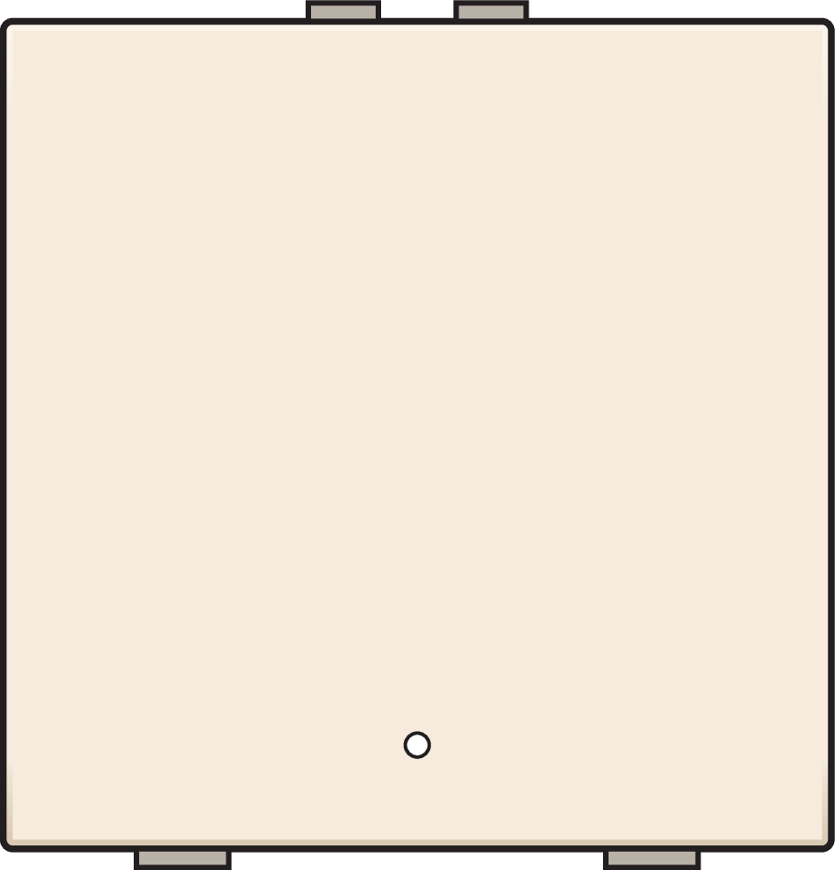 Niko 100-52201: Enkelvoudige drukknop met led en comfortsensoren voor Niko Home Control, cream - Image 2