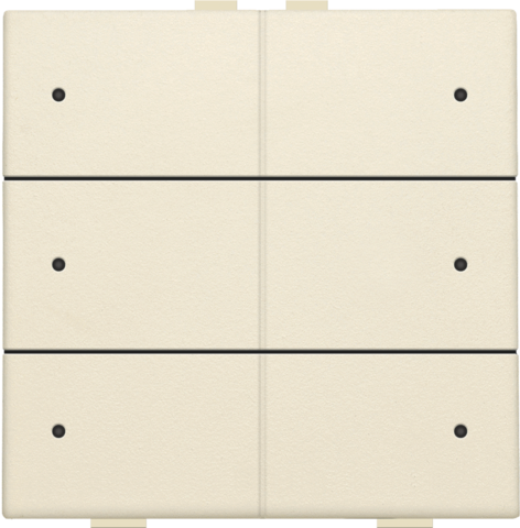 Zesvoudige drukknop met leds en comfortsensoren voor Niko Ho