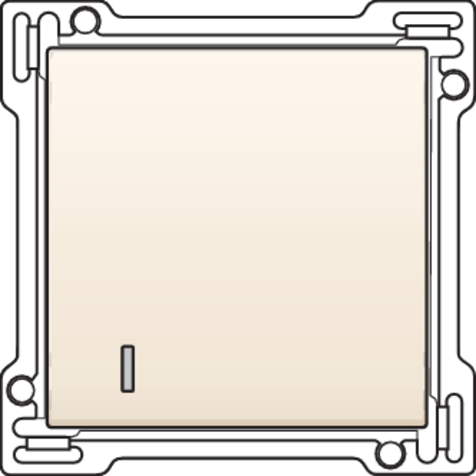 Niko 100-61901: Afwerkingsset voor hotelkaartschakelaar, cream - Image 2