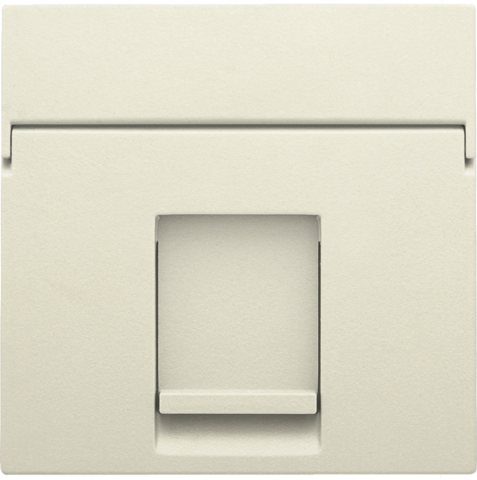 Centraalplaat data 1x RJ, cream