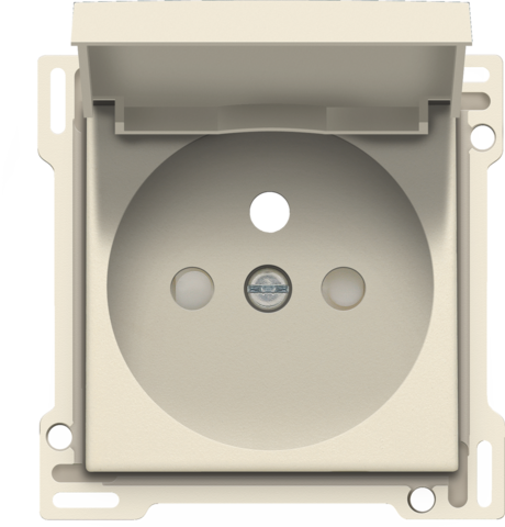 Afwerkingsset voor stopcontact met klapdeksel, penaarde en b