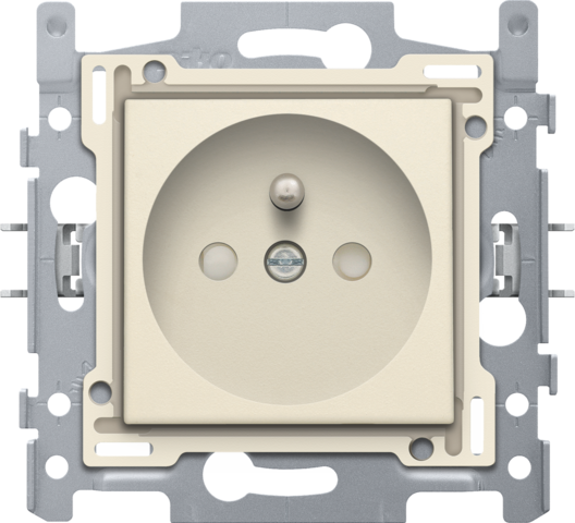 Stopcontact met penaarde en beschermingsafsluiters, inbouwdi