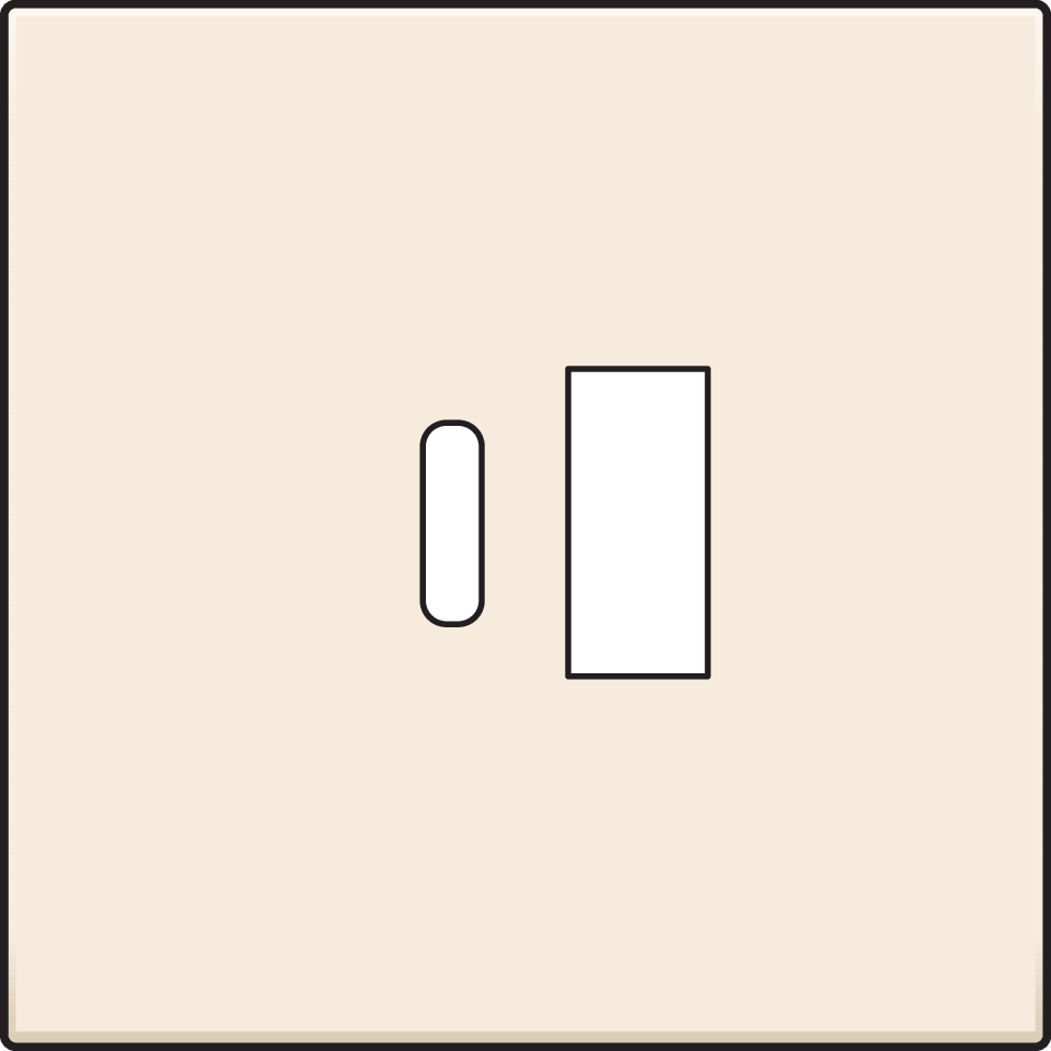 Niko 100-68002: Afwerkingsset voor dubbele smart USB-A- en USB-C-lader, cream - Image 2