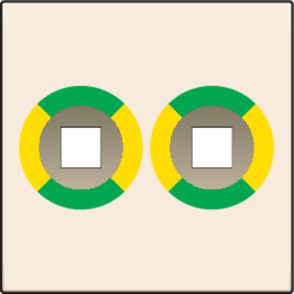 Niko 100-69512: Afwerkingsset voor stopcontact met dubbel potentiaalvereffeningscontact, cream - Image 2