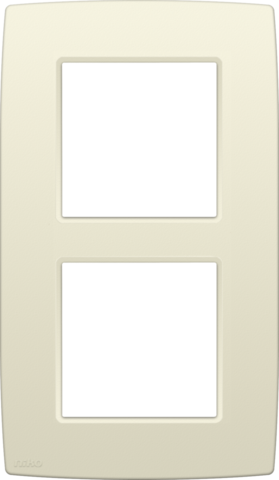 Tweevoudige afdekplaat, 60 mm centerafstand, verticaal, Niko