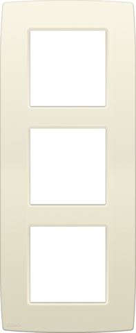 Drievoudige afdekplaat, 60 mm centerafstand, verticaal, Niko