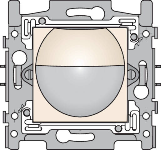 Niko 100-78010-19: Bewegingsmelder 180° met schakelcontact 10A,230V, 8m, cream