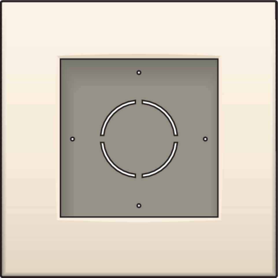Niko 100-80100: Enkelvoudige opbouwkit voor één inbouwfunctie, cream - Image 2