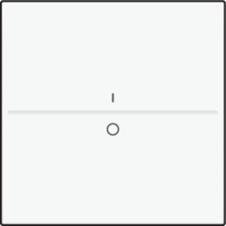 Niko 101-00002: Enkelvoudige toets met opdruk 'I' en '0' voor draadloze schakelaar of drukknop met twee bedieningsknoppen, white - Image 2