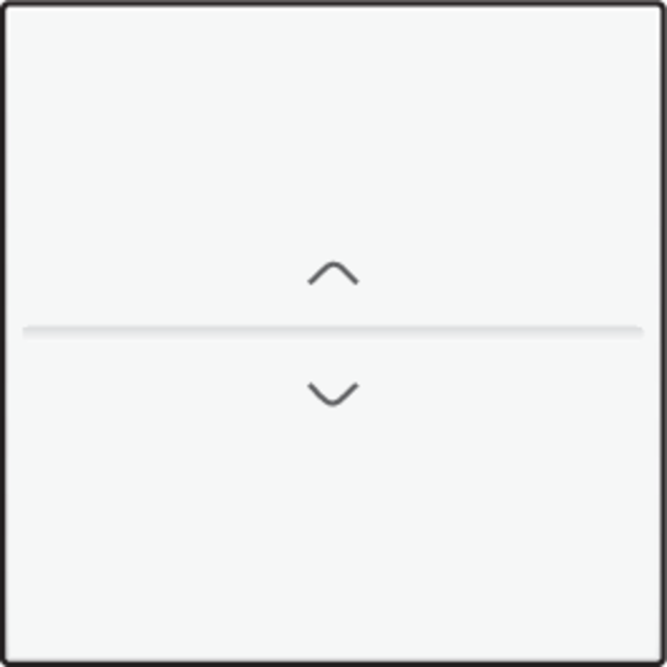 Niko 101-00004: Enkelvoudige toets met pijltjes 'op' en 'neer' voor draadloze schakelaar of drukknop met 2 bedieningsknoppen, white - Image 2