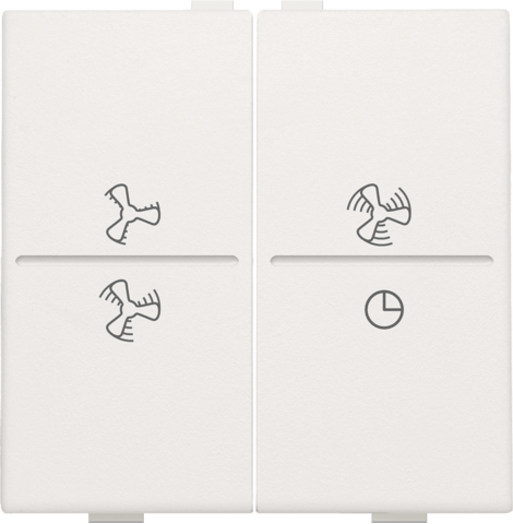 Tweevoudige toets met ventilatoropdruk 0 t.e.m. 3 voor draad