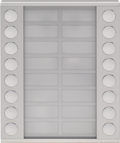 Uitbreidingsmodule met 16 bellen in twee rijen voor opbouwbu