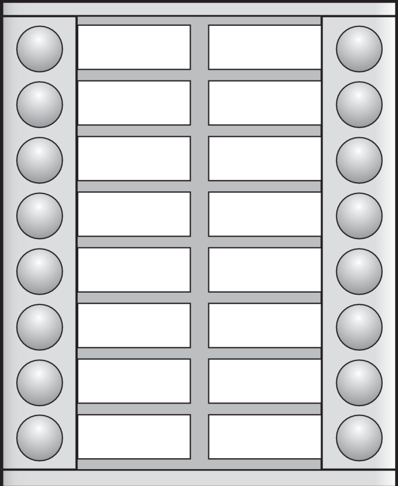 Niko 10-116-01: Uitbreidingsmodule met 16 bellen in twee rijen voor opbouwbuitenpost 20 mm - Image 2