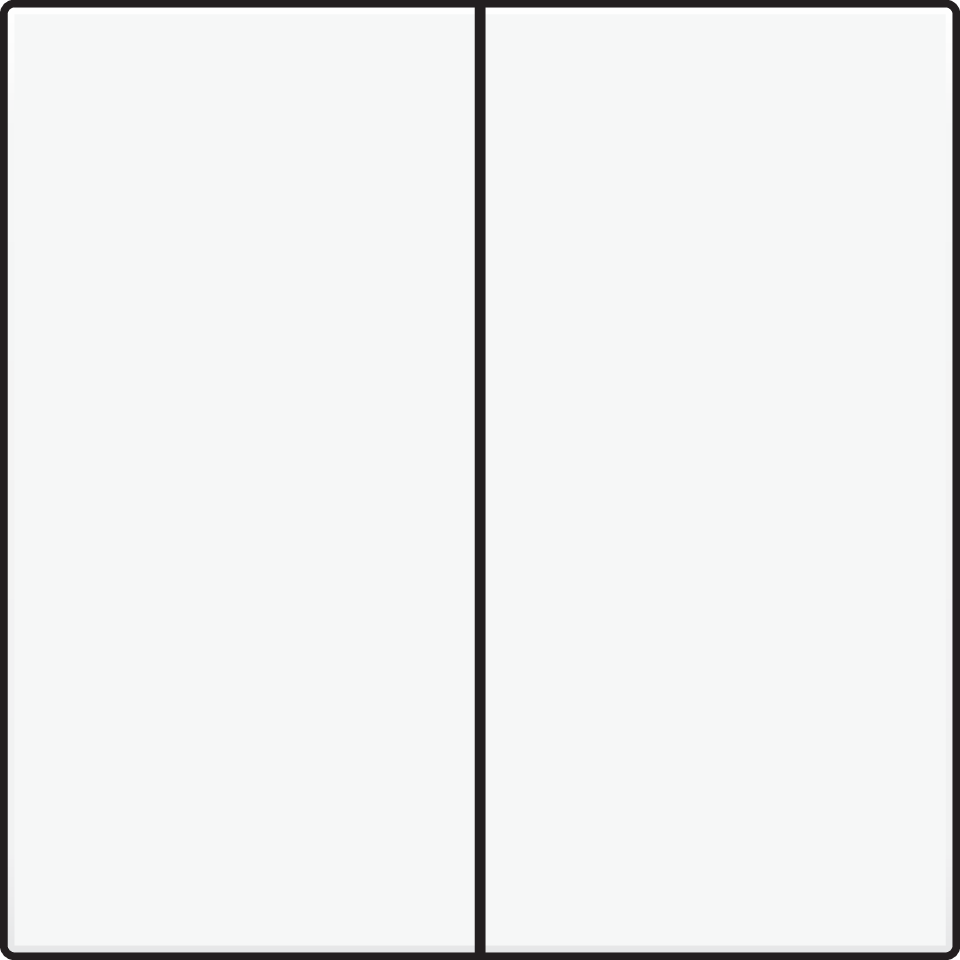 Niko 101-31004: Afwerkingsset voor dubbele elektronische schakelaar of drukknop, white - Image 2