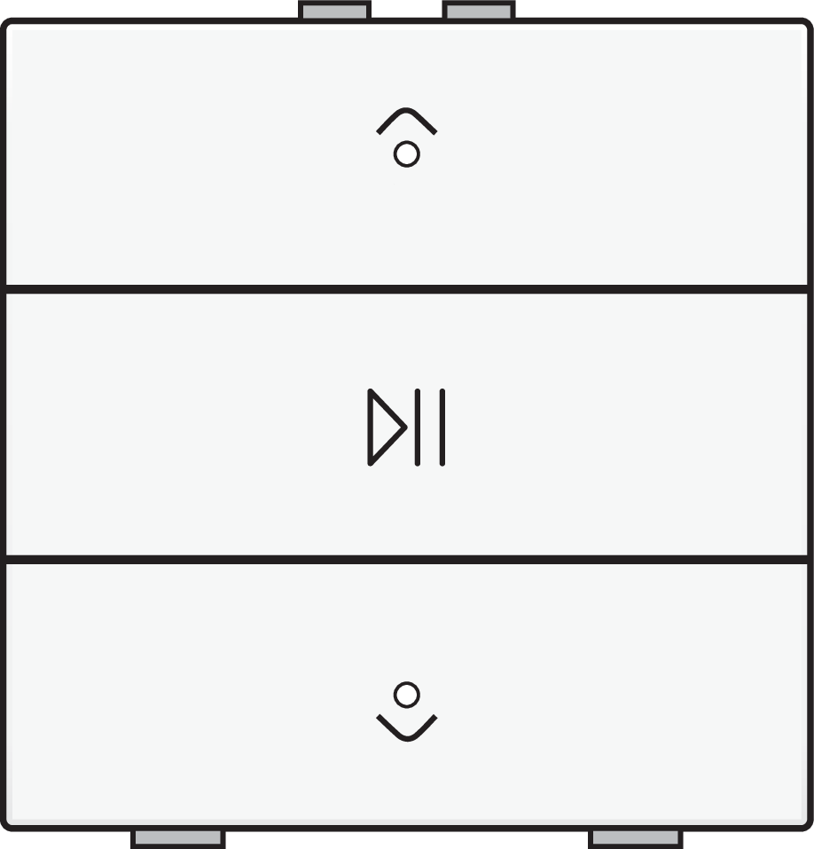 Niko 101-52073: Enkelvoudige audiobediening met leds voor Niko Home Control, white - Image 2