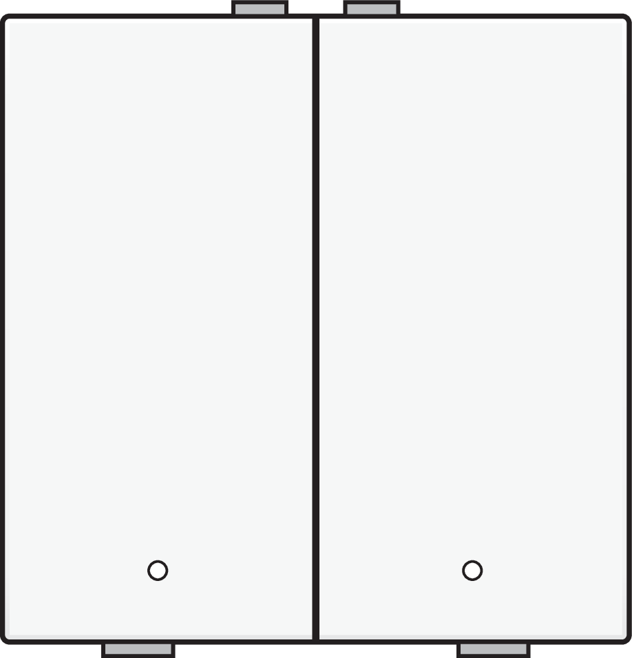 Niko 101-52202: Tweevoudige drukknop met leds en comfortsensoren voor Niko Home Control, white - Image 2