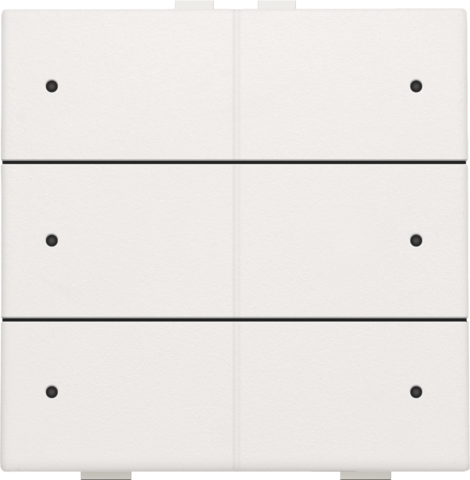 Zesvoudige drukknop met leds en comfortsensoren voor Niko Ho