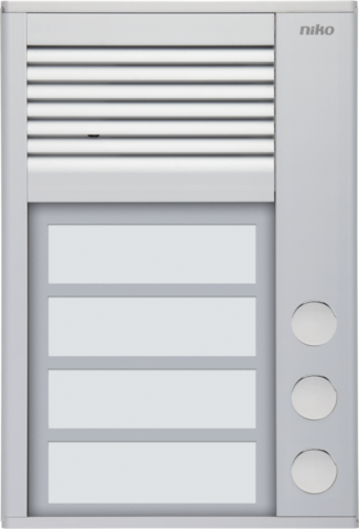 Niko 10-153: Opbouwbuitenpost 16 mm met 3 bellen