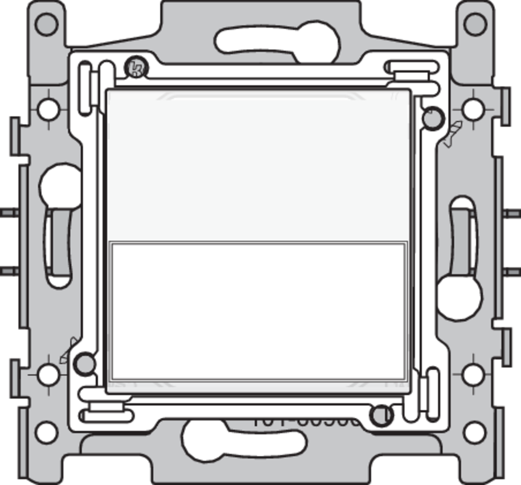 Niko 101-60900: Drukknop N.O. met 3 aansluitklemmen, sokkel, schroefklemmen en afwerkingsset met tekstveld white - Image 2
