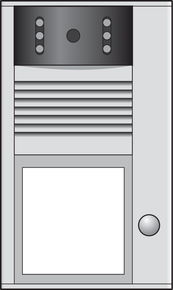 Niko 10-161: Opbouwbuitenpost met 1 bel en kleurencamera - Image 2