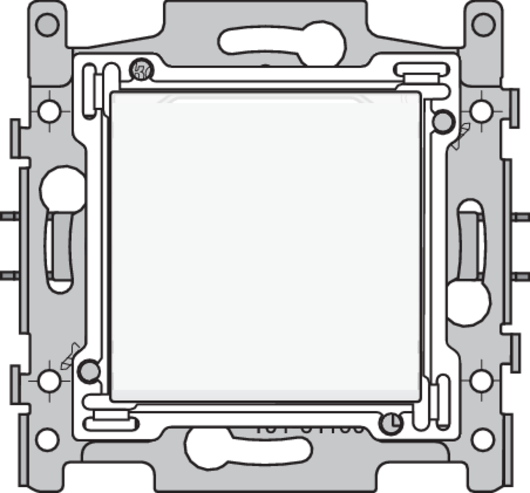 Niko 101-61100: Enkelpolige schakelaar, sokkel, schroefklemmen en afwerkingsset white - Image 2