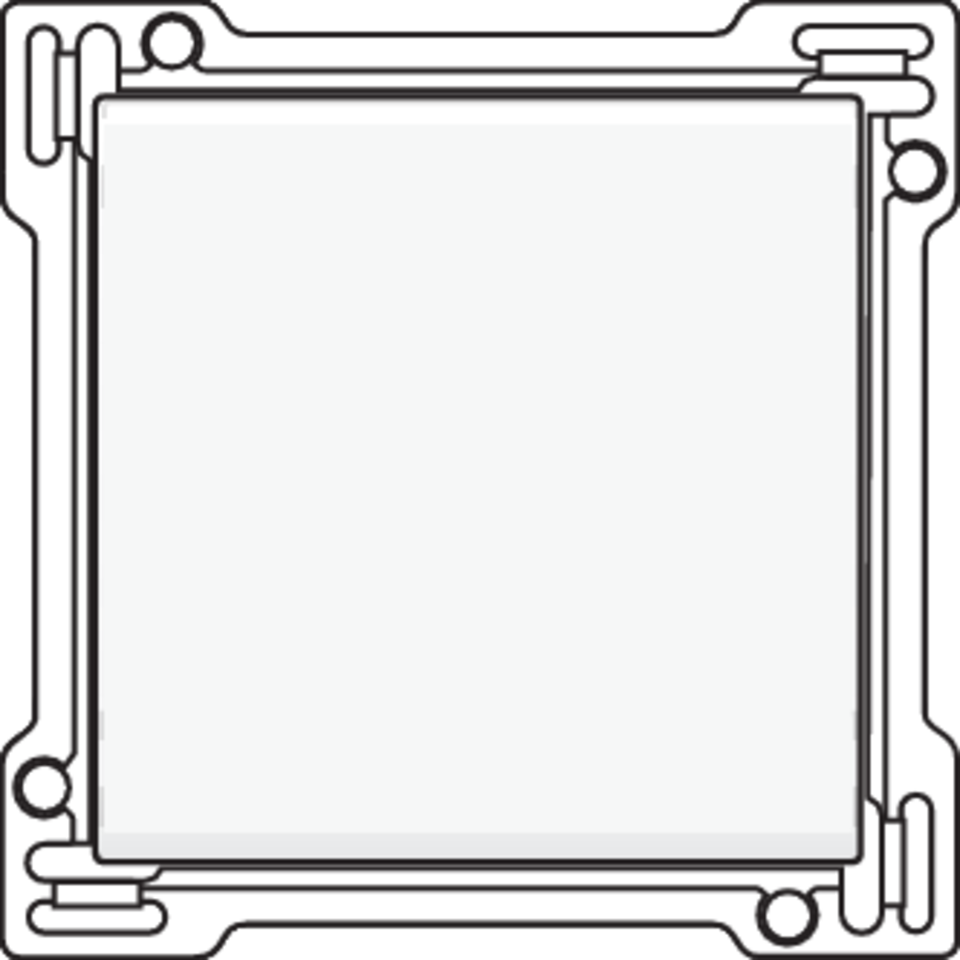 Niko 101-61105: Afwerkingsset voor enkelvoudige schakelaar of drukknop, white - Image 2