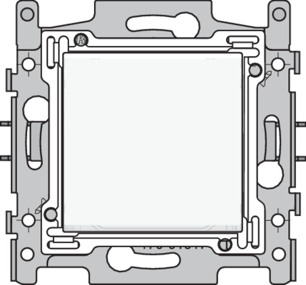 Niko 101-61618: Wisselschakelaar 16 A, sokkel, insteekklemmen en afwerkingsset, , white - Image 2