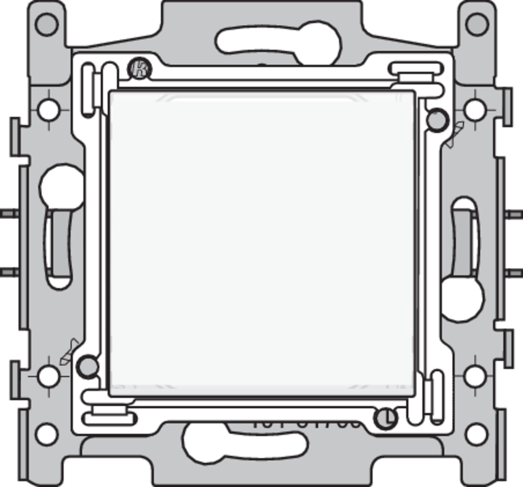 Niko 101-61700: Kruisschakelaar, sokkel, schroefklemmen en afwerkingsset white - Image 2