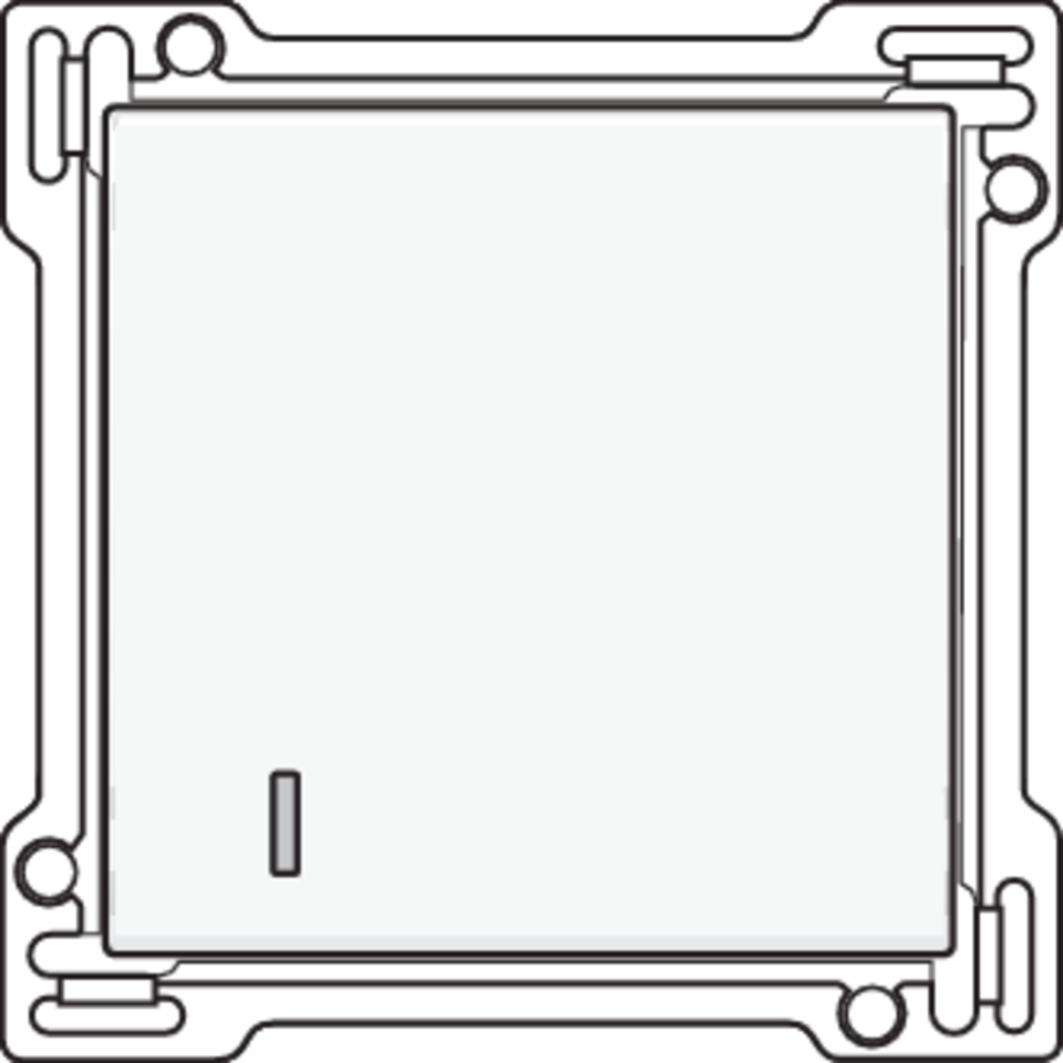 Niko 101-61901: Afwerkingsset voor hotelkaartschakelaar, white - Image 2