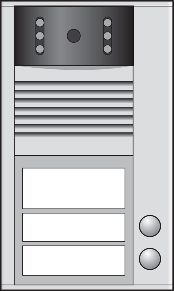 Niko 10-162: Opbouwbuitenpost met 2 bellen en kleurencamera - Image 2