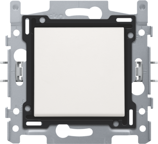 Tweepolige wisselschakelaar, sokkel, insteekklemmen en afwer