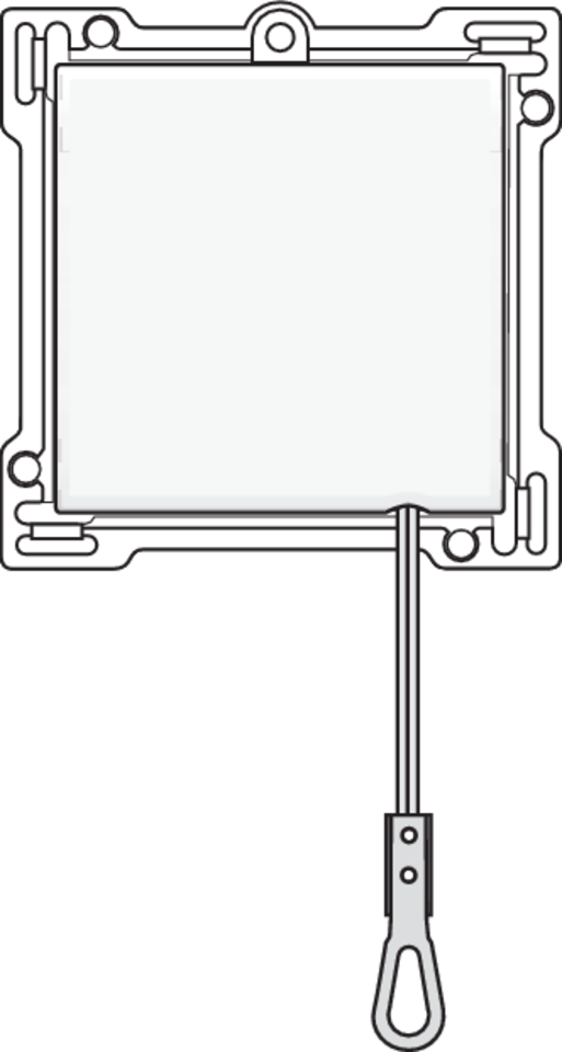 Niko 101-63906: Afwerkingsset voor trekdrukknop, white - Image 2