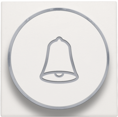 Afwerkingsset met doorschijnende ring met belsymbool voor dr