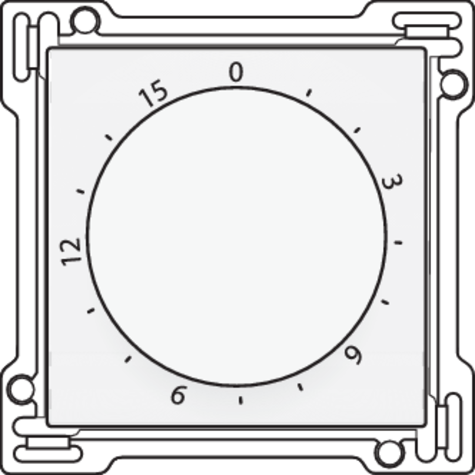 Niko 101-64806: Afwerkingsset voor timer regelbaar tot 15 min., white - Image 2