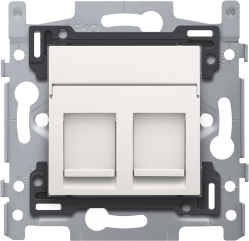 Niko 101-65278: Hotelkaartschakelaar, sokkel, insteekklemmen en afwerkingsset, champagne coated