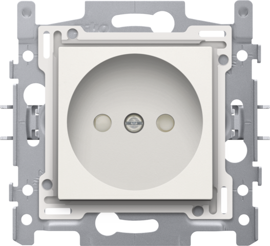 Stopcontact zonder aarding met beschermingsafsluiters, inbou