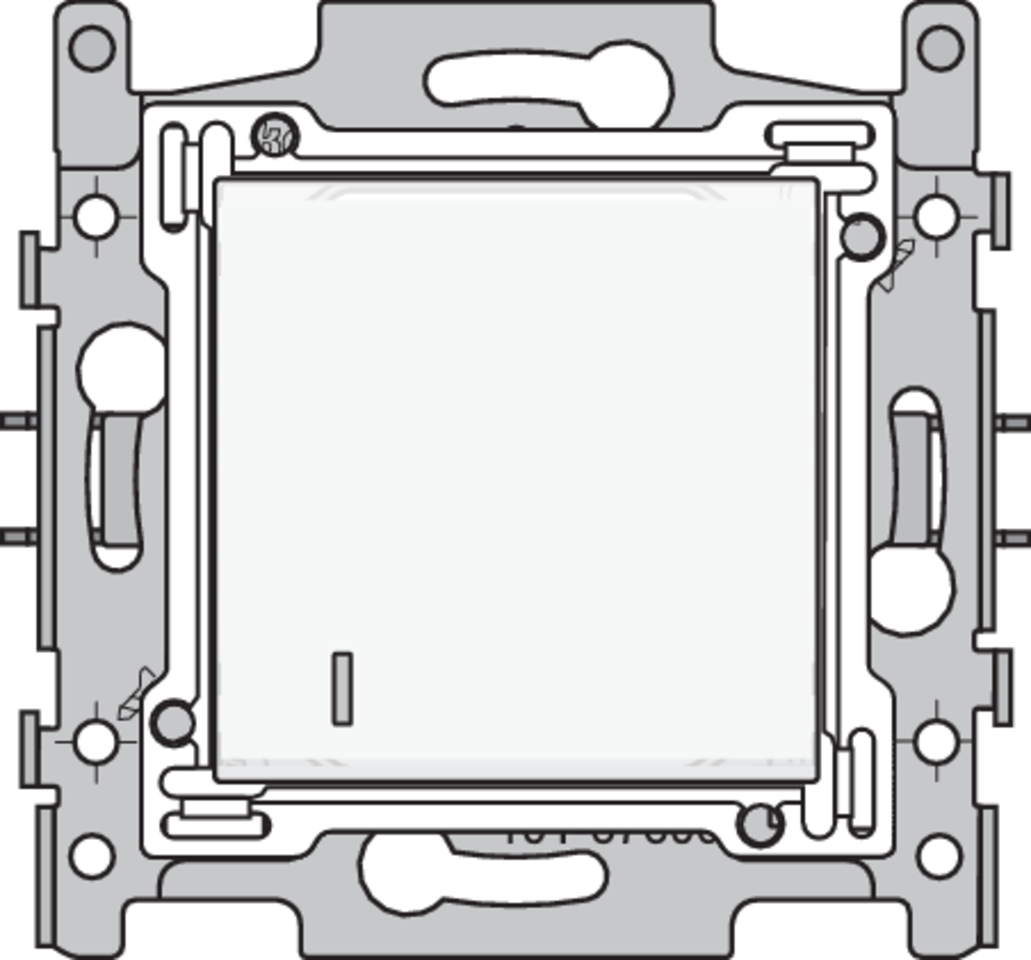 Niko 101-67600: Wisselcontroleschakelaar met 4 aansluitklemmen, sokkel, schroefklemmen en afwerkingsset white - Image 2